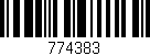 Código de barras (EAN, GTIN, SKU, ISBN): '774383'