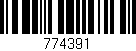 Código de barras (EAN, GTIN, SKU, ISBN): '774391'
