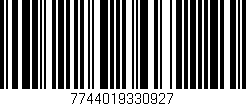 Código de barras (EAN, GTIN, SKU, ISBN): '7744019330927'