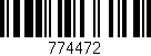 Código de barras (EAN, GTIN, SKU, ISBN): '774472'