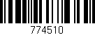 Código de barras (EAN, GTIN, SKU, ISBN): '774510'