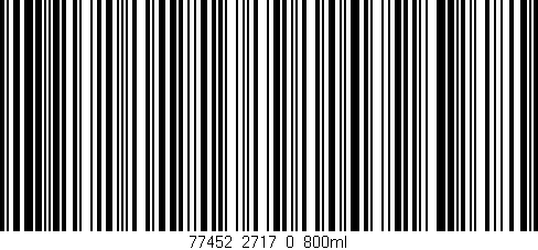 Código de barras (EAN, GTIN, SKU, ISBN): '77452_2717_0_800ml'