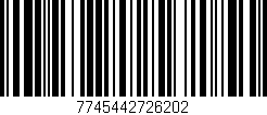 Código de barras (EAN, GTIN, SKU, ISBN): '7745442726202'