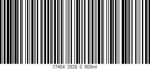 Código de barras (EAN, GTIN, SKU, ISBN): '77454_2828_0_800ml'