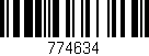 Código de barras (EAN, GTIN, SKU, ISBN): '774634'