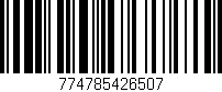 Código de barras (EAN, GTIN, SKU, ISBN): '774785426507'