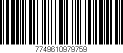 Código de barras (EAN, GTIN, SKU, ISBN): '7749610979759'