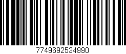 Código de barras (EAN, GTIN, SKU, ISBN): '7749692534990'