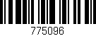 Código de barras (EAN, GTIN, SKU, ISBN): '775096'