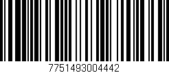 Código de barras (EAN, GTIN, SKU, ISBN): '7751493004442'