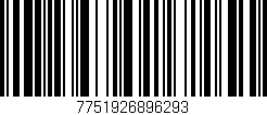 Código de barras (EAN, GTIN, SKU, ISBN): '7751926896293'
