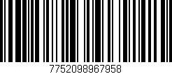 Código de barras (EAN, GTIN, SKU, ISBN): '7752098967958'