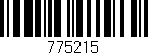 Código de barras (EAN, GTIN, SKU, ISBN): '775215'