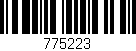 Código de barras (EAN, GTIN, SKU, ISBN): '775223'