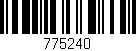 Código de barras (EAN, GTIN, SKU, ISBN): '775240'