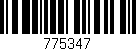 Código de barras (EAN, GTIN, SKU, ISBN): '775347'