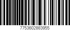 Código de barras (EAN, GTIN, SKU, ISBN): '7753602883955'