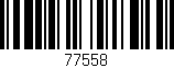Código de barras (EAN, GTIN, SKU, ISBN): '77558'