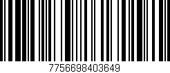Código de barras (EAN, GTIN, SKU, ISBN): '7756698403649'