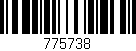 Código de barras (EAN, GTIN, SKU, ISBN): '775738'