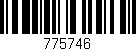Código de barras (EAN, GTIN, SKU, ISBN): '775746'
