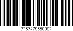 Código de barras (EAN, GTIN, SKU, ISBN): '7757479550897'