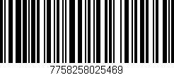 Código de barras (EAN, GTIN, SKU, ISBN): '7758258025469'