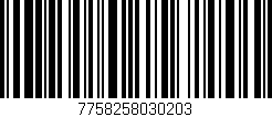 Código de barras (EAN, GTIN, SKU, ISBN): '7758258030203'