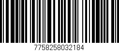 Código de barras (EAN, GTIN, SKU, ISBN): '7758258032184'