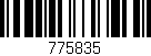 Código de barras (EAN, GTIN, SKU, ISBN): '775835'