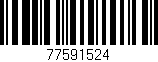 Código de barras (EAN, GTIN, SKU, ISBN): '77591524'