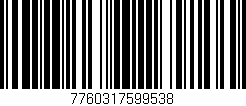 Código de barras (EAN, GTIN, SKU, ISBN): '7760317599538'
