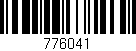 Código de barras (EAN, GTIN, SKU, ISBN): '776041'