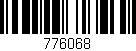 Código de barras (EAN, GTIN, SKU, ISBN): '776068'