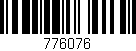 Código de barras (EAN, GTIN, SKU, ISBN): '776076'