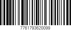 Código de barras (EAN, GTIN, SKU, ISBN): '7761793620099'