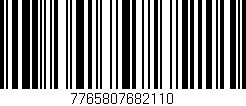 Código de barras (EAN, GTIN, SKU, ISBN): '7765807682110'