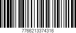 Código de barras (EAN, GTIN, SKU, ISBN): '7766213374316'