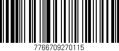 Código de barras (EAN, GTIN, SKU, ISBN): '7766709270115'