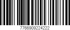 Código de barras (EAN, GTIN, SKU, ISBN): '7766909224222'