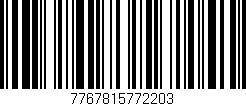 Código de barras (EAN, GTIN, SKU, ISBN): '7767815772203'