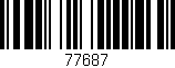 Código de barras (EAN, GTIN, SKU, ISBN): '77687'