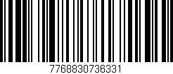 Código de barras (EAN, GTIN, SKU, ISBN): '7768830736331'