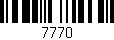 Código de barras (EAN, GTIN, SKU, ISBN): '7770'