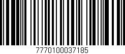 Código de barras (EAN, GTIN, SKU, ISBN): '7770100037185'