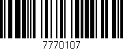 Código de barras (EAN, GTIN, SKU, ISBN): '7770107'