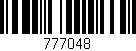 Código de barras (EAN, GTIN, SKU, ISBN): '777048'
