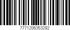 Código de barras (EAN, GTIN, SKU, ISBN): '7771206353292'