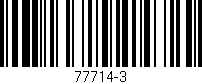 Código de barras (EAN, GTIN, SKU, ISBN): '77714-3'