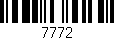 Código de barras (EAN, GTIN, SKU, ISBN): '7772'